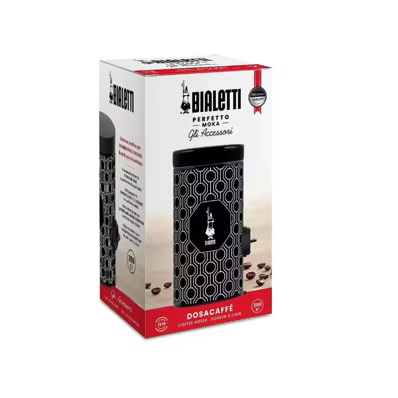 Dosificador de Café Bialetti Dosacaffè Negro con caja de embalaje
