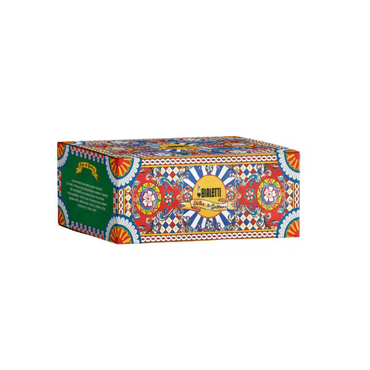 Set tazas Bialetti x Dolce & Gabbana Carretto Rojo en su caja oficial