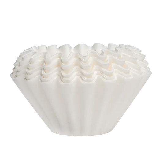 Filtro de papel Timemore para B75, blanco con pliegues en forma de cono