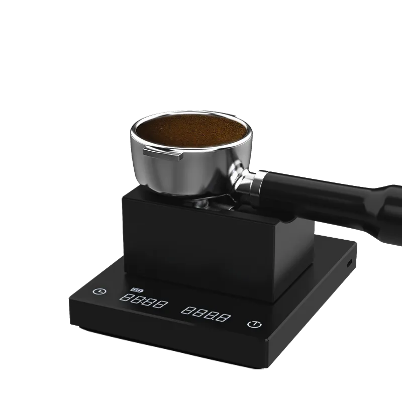 Soporte portafiltro Timemore negro con portafiltro y mando metálico lateral