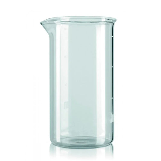 Vaso de vidrio de repuesto para prensa francesa Bialetti, transparente