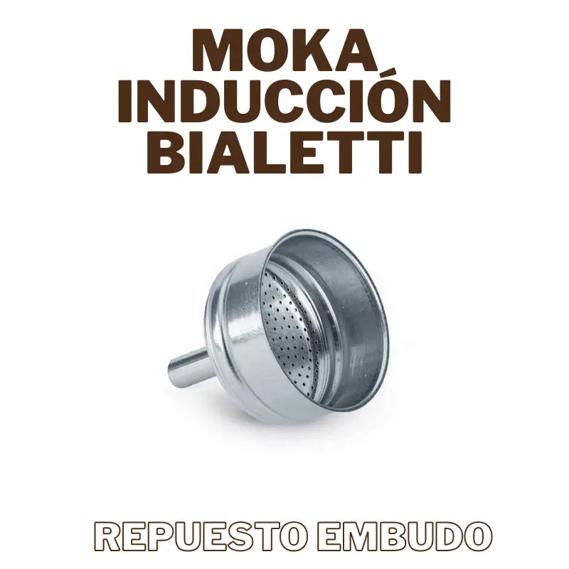 Repuesto embudo metálico para cafetera moka de inducción Bialetti