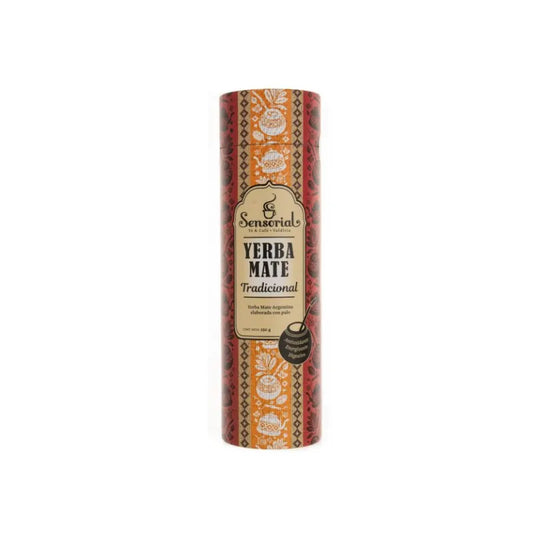 Tarro de yerba mate Sensorial Tradicional, envase cilíndrico, 250 g