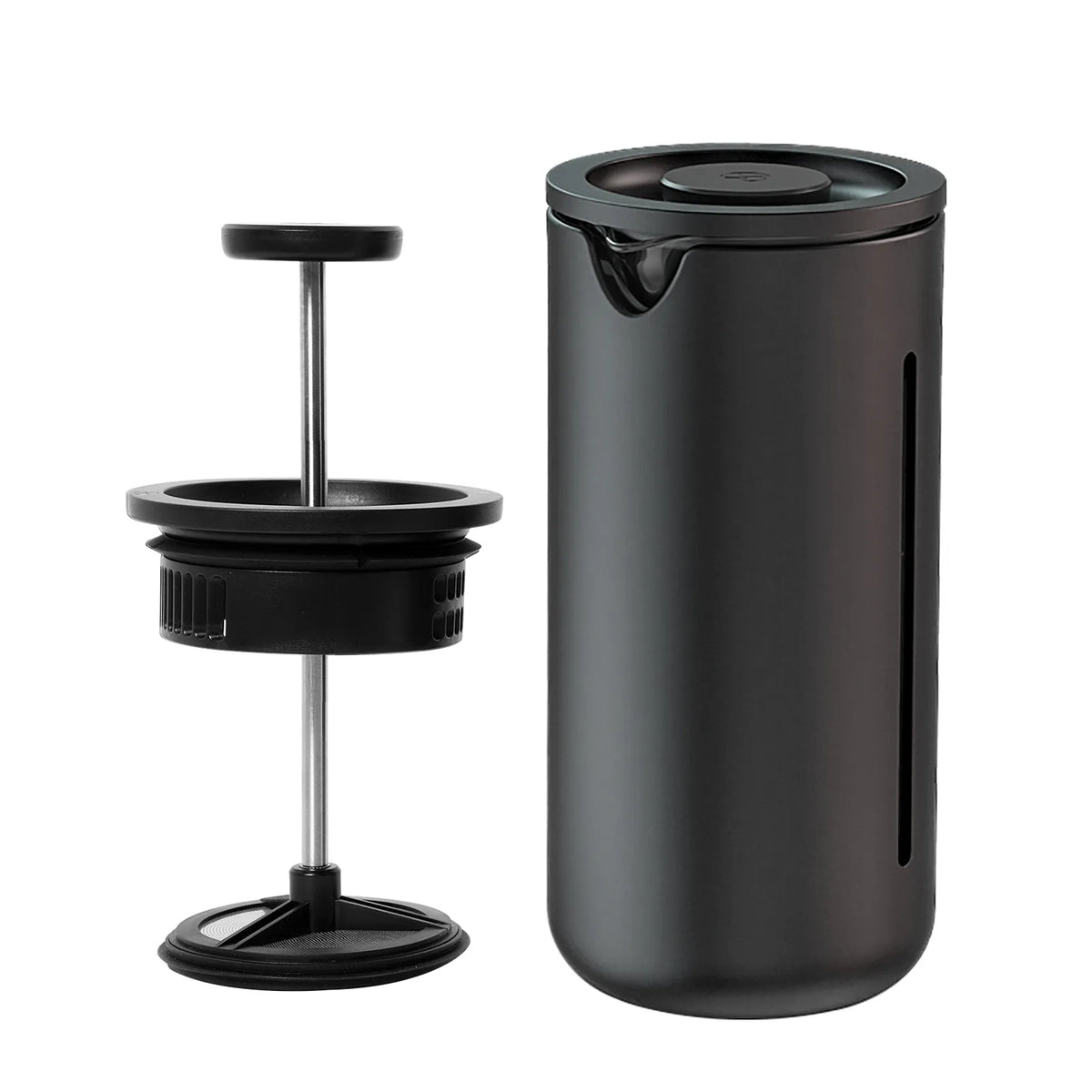 Prensa francesa Timemore 450 ml negra con émbolo y piezas de filtro