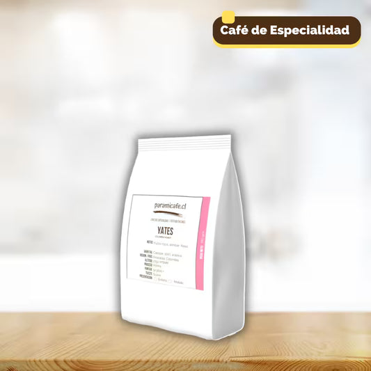 Bolsa blanca de café en grano Yates piramicafe.com, Colombia Honey