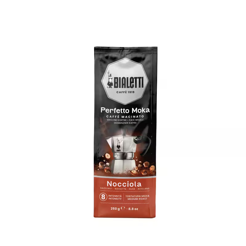 Bolsa de café molido Bialetti Perfetto Moka Nocciola, 250 g, tueste medio