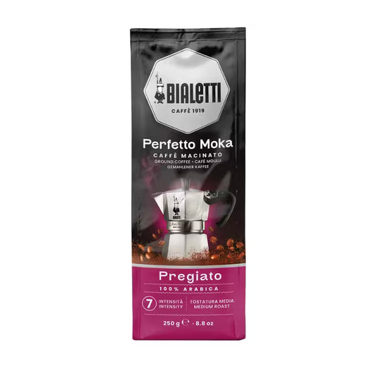 Bolsa de café molido Bialetti Perfetto Moka Pregiato, 250 g, tostado medio