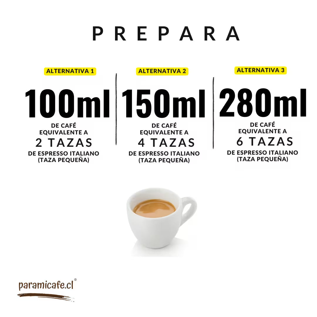 Taza de espresso preparado con cafetera italiana moka Bialetti