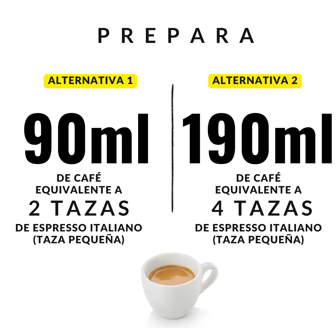 Cafetera moka de inducción: taza de espresso italiano en taza blanca
