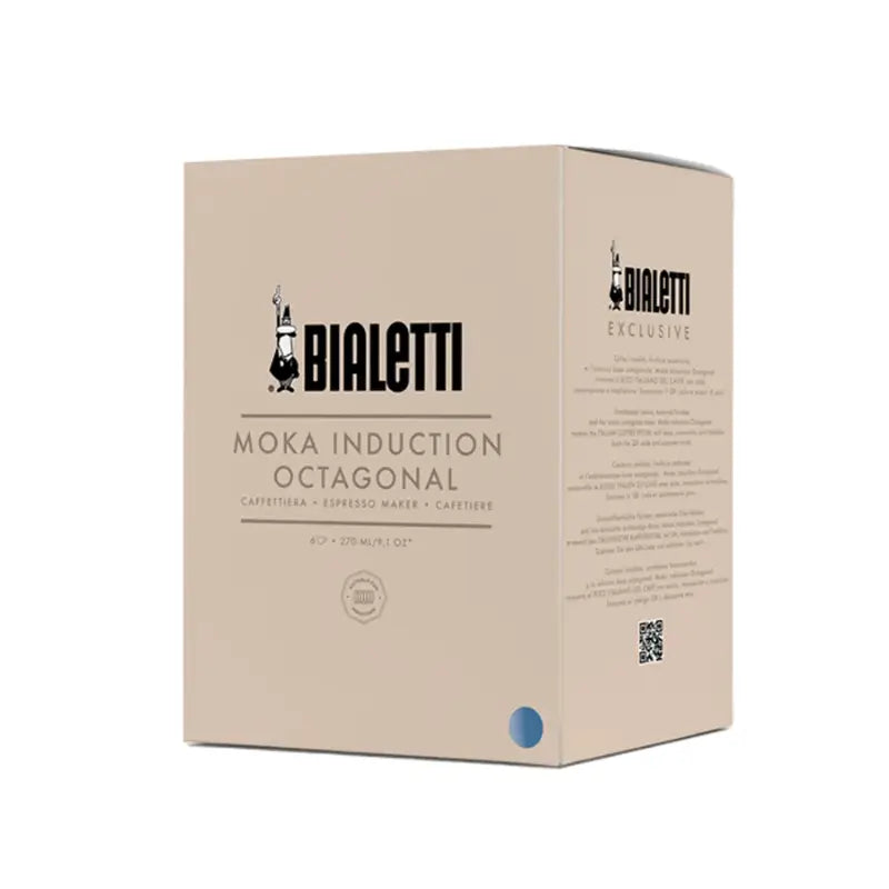 Caja de cartón Bialetti Moka Induction Octagonal Exclusive, para inducción