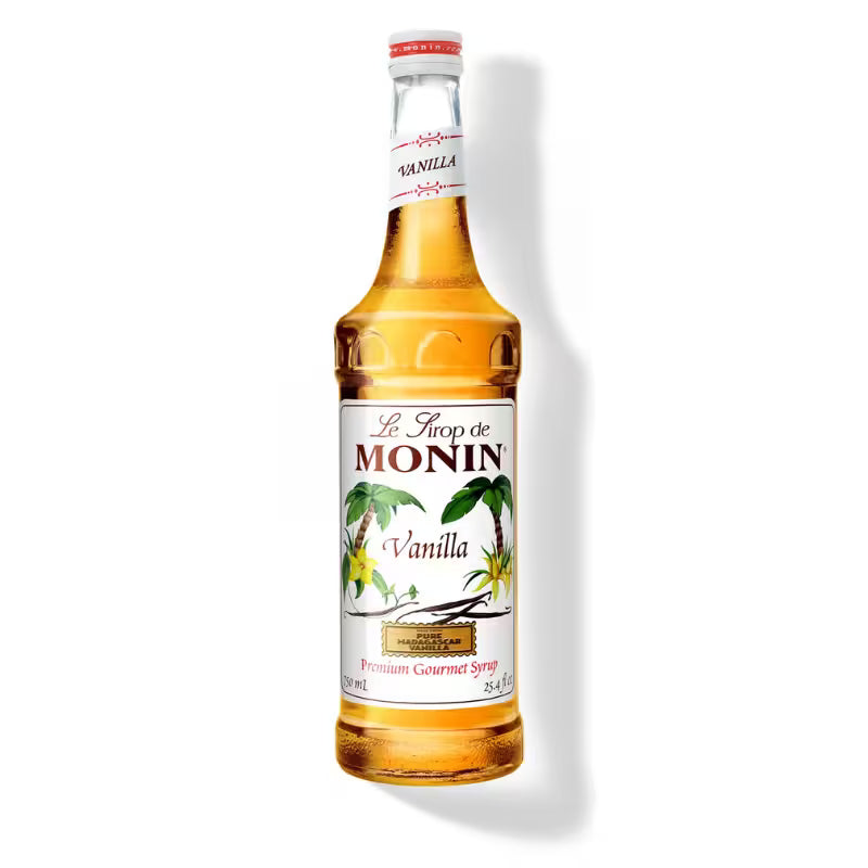 Jarabe para café Monin Vainilla, botella de 750 ml