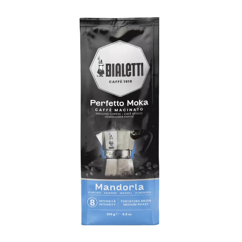 Bolsa de café molido Bialetti Perfetto Moka Mandorla, 250 g