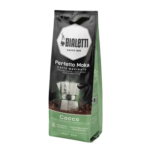 Bolsa de café molido Bialetti Perfetto Moka Coco, 250 g