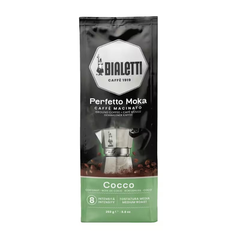 Bolsa de café molido Bialetti Perfetto Moka Coco, 250 g