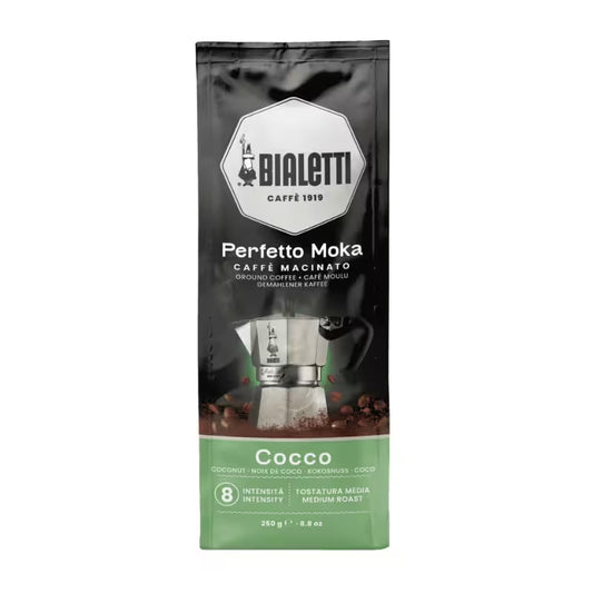 Bolsa de café molido Bialetti Perfetto Moka Coco, 250 g