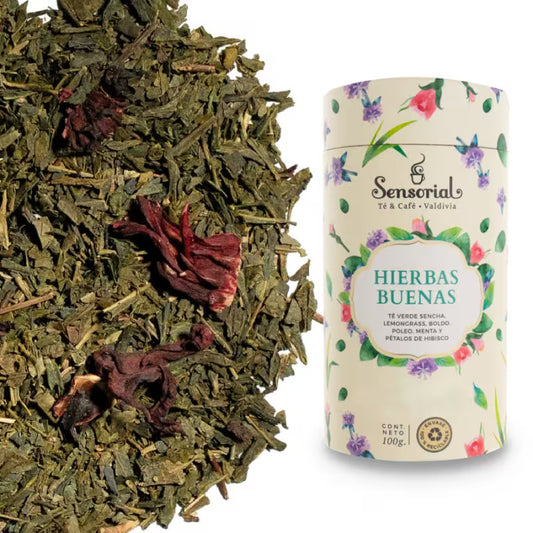 Tarro de infusión Sensorial Hierbas Buenas 100 g con hojas sueltas