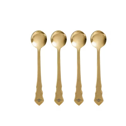 Set 4 Cucharillas Doradas Estilo Regency Colección Bridgerton Bialetti