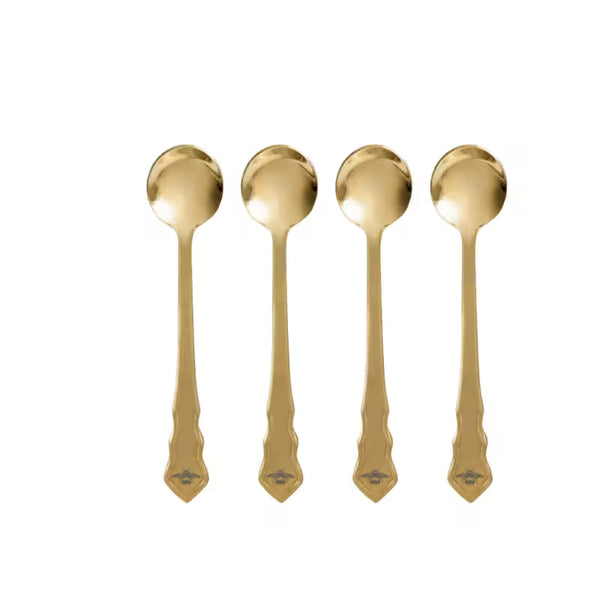Set 4 Cucharillas Doradas Estilo Regency Colección Bridgerton Bialetti